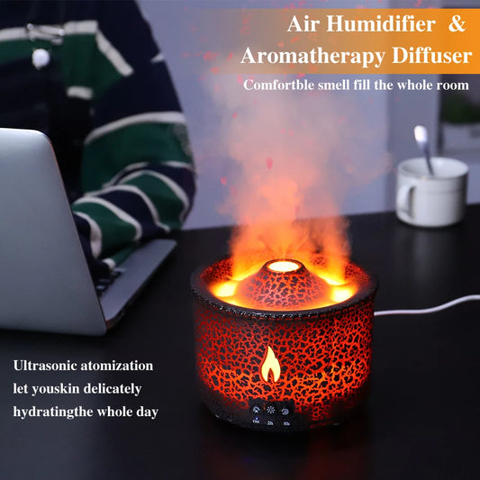 Volcano Humidifier  Fire Flame Humidifier 