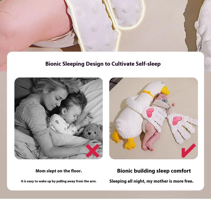 Baby sleep comfort goose pillow
Baby pillow for self-comforting
Animal toy sleep pillow for babies