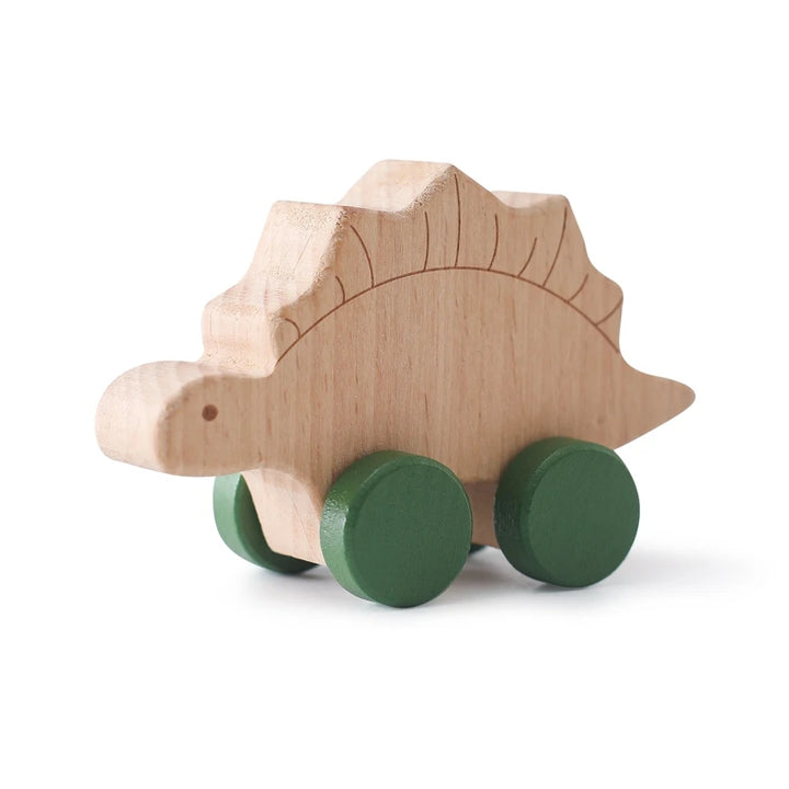 Wooden baby toys dino set for toddlers