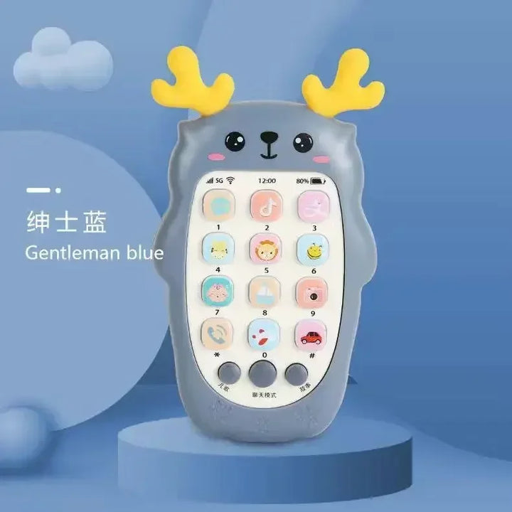 Baby phone music toy for infants in pastel colors