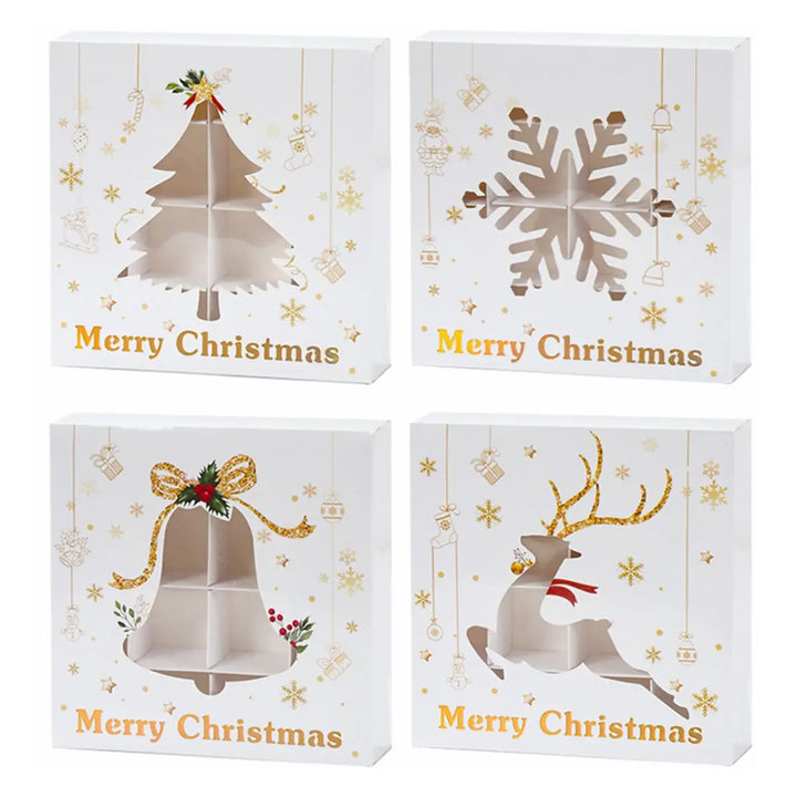 Festive Christmas cookie boxes for treats and gifts