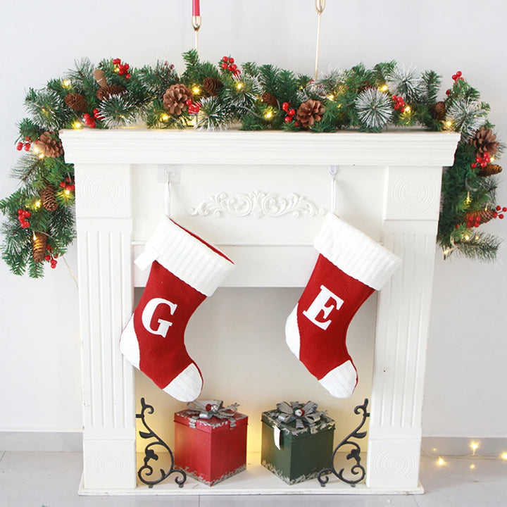 Christmas garland with red berries for festive decor