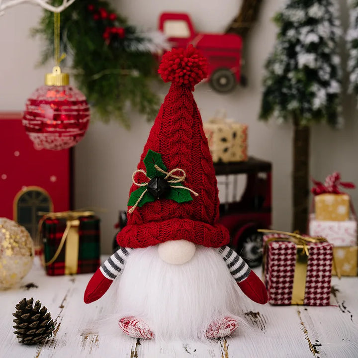 Christmas LED Elf Doll with light-up gnome decoration