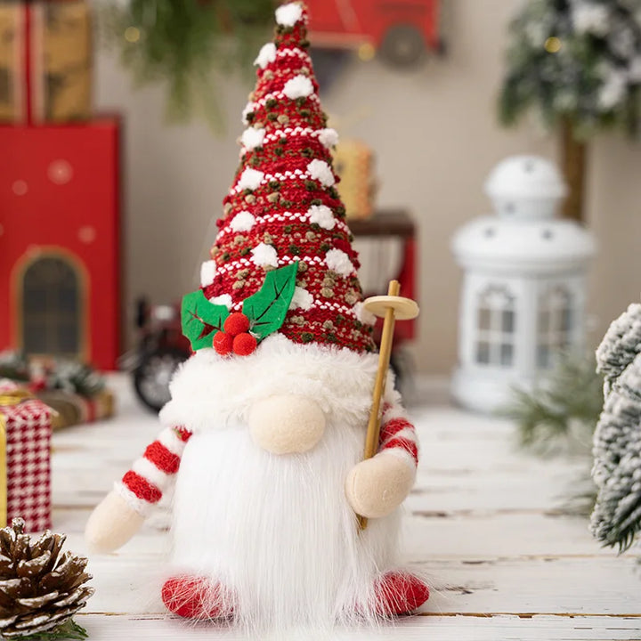 Christmas LED Elf Doll with light-up gnome decoration