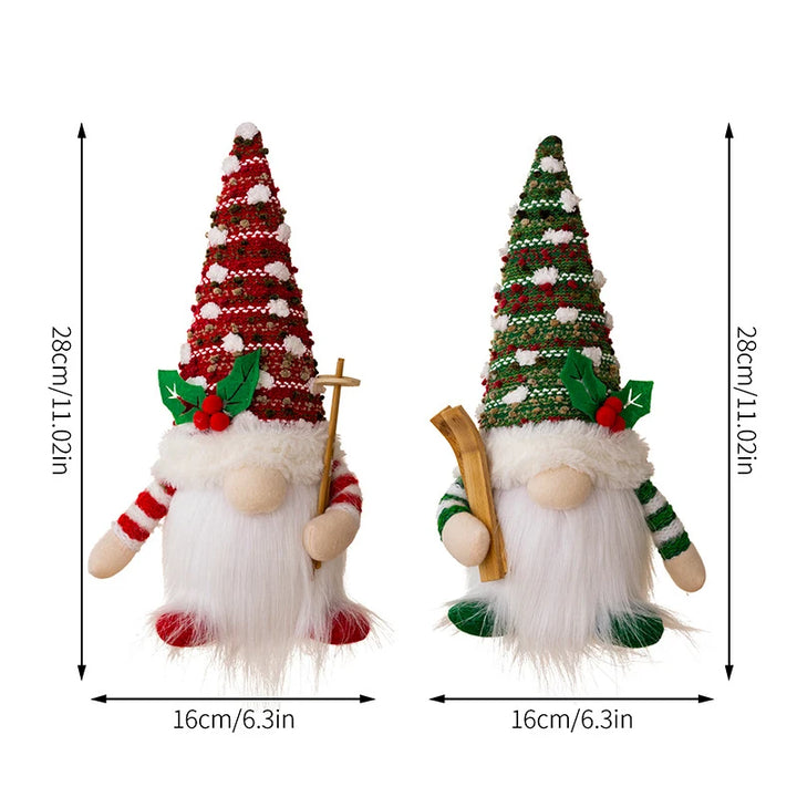 Christmas LED Elf Doll with light-up gnome decoration