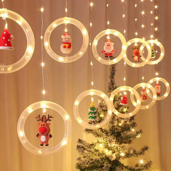 LED Christmas lights with warm white glow and USB power