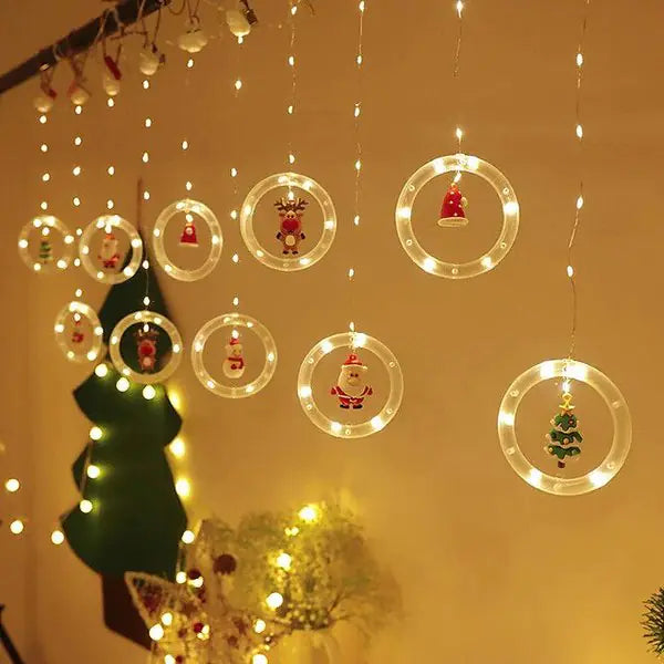 LED Christmas lights with warm white glow and USB power