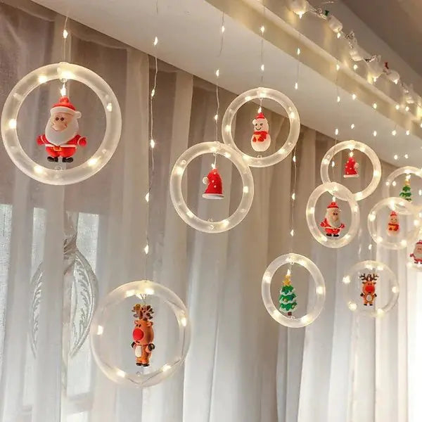 LED Christmas lights with warm white glow and USB power