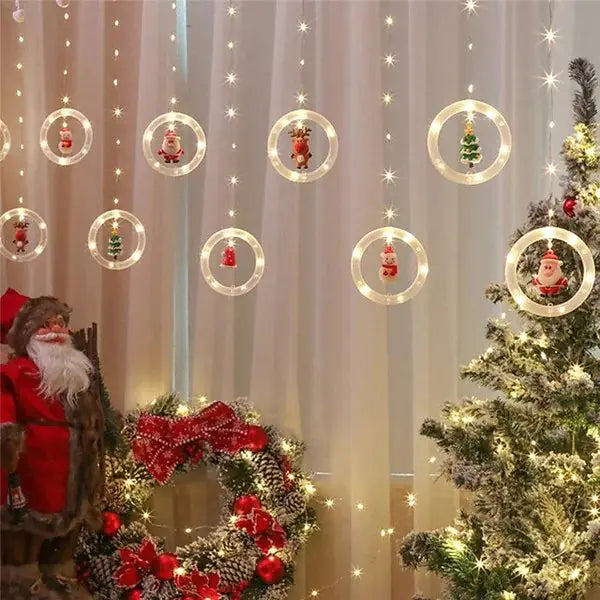 LED Christmas lights with warm white glow and USB power