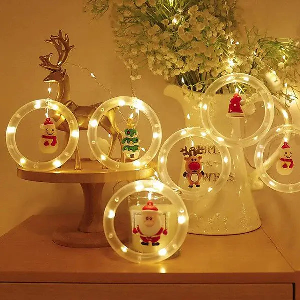 LED Christmas lights with warm white glow and USB power