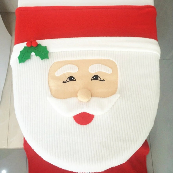 Christmas Toilet Seat Covers with Santa Claus design