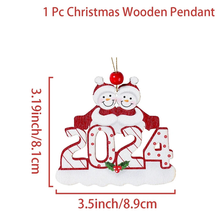 Personalized Christmas Tree Family Ornament with custom names