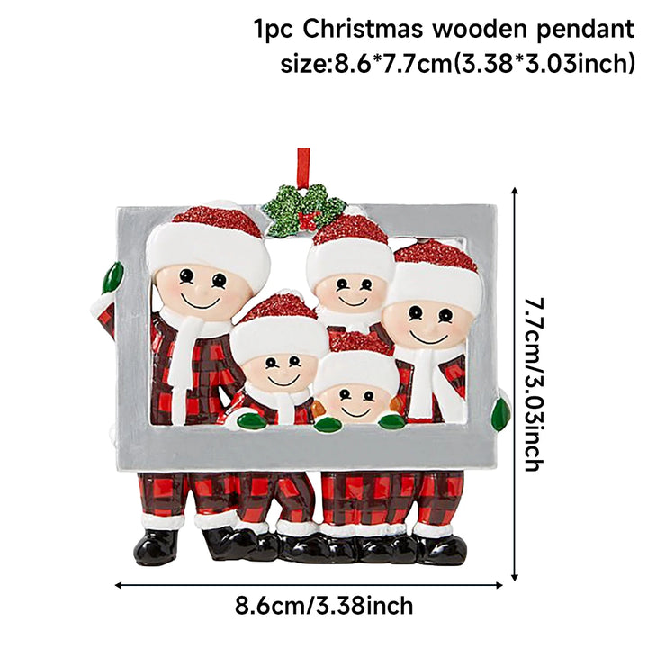 Personalized Christmas Tree Family Ornament with custom names