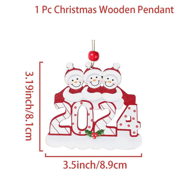 Personalized Christmas Tree Family Ornament with custom names