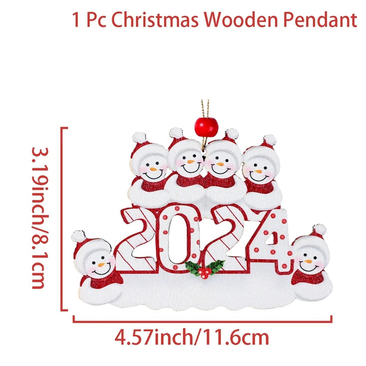 Personalized Christmas Tree Family Ornament with custom names