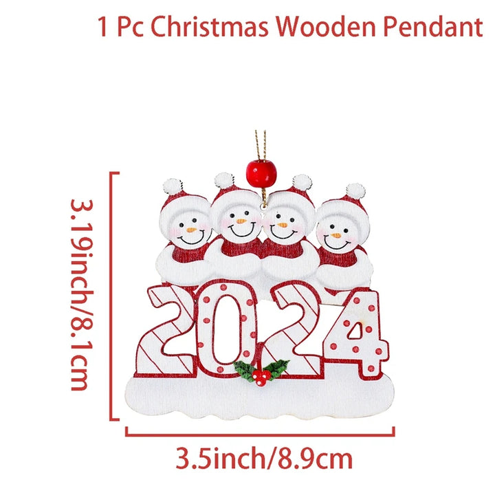 Personalized Christmas Tree Family Ornament with custom names