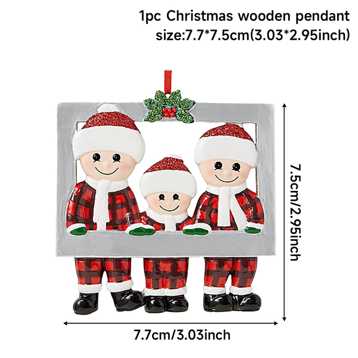 Personalized Christmas Tree Family Ornament with custom names