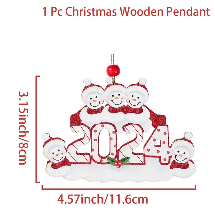 Personalized Christmas Tree Family Ornament with custom names