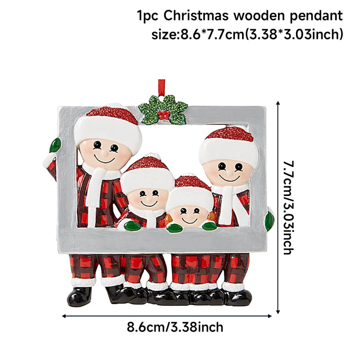 Personalized Christmas Tree Family Ornament with custom names