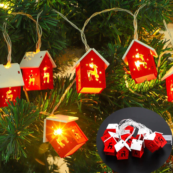 Light-up Christmas tree ornaments for outdoor use