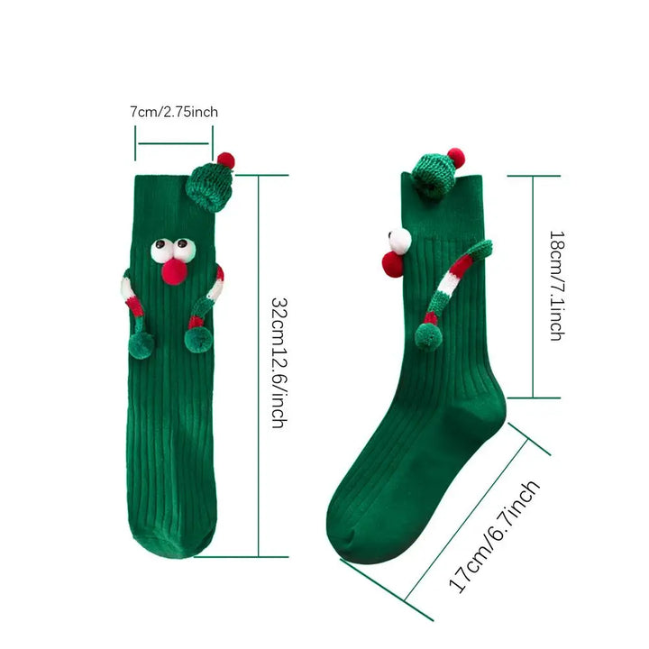 Christmas Unisex Hand Sock with red and green colors