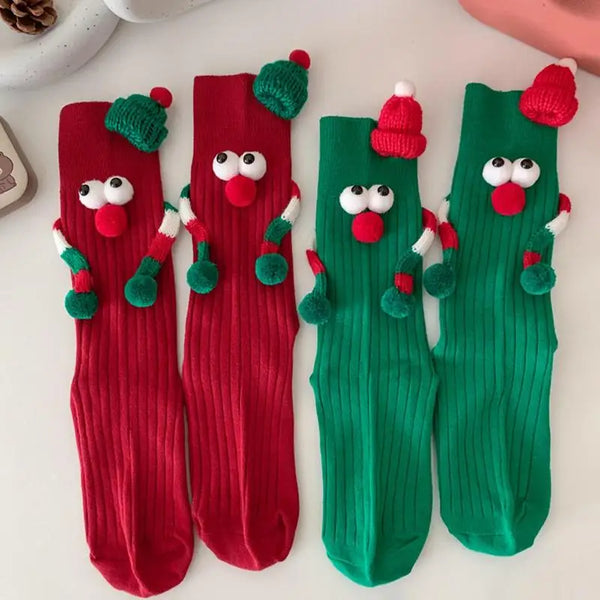Christmas Unisex Hand Sock with red and green colors