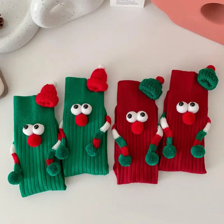 Christmas Unisex Hand Sock with red and green colors