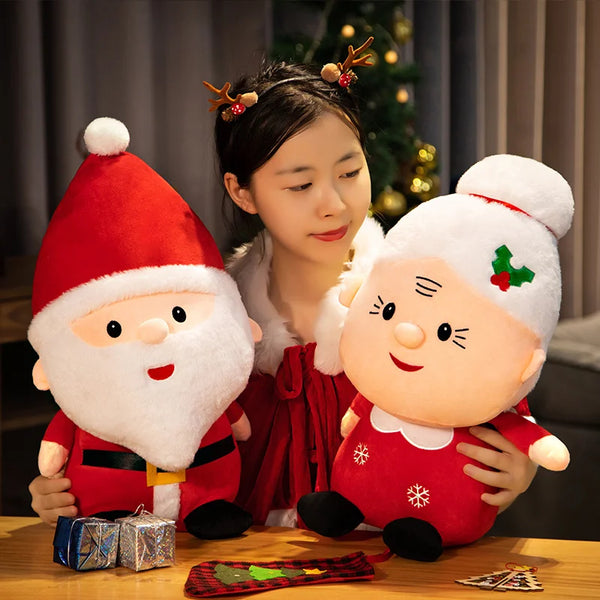 Cute Santa Claus Plush Toy and Snowman Plush Toy for kids