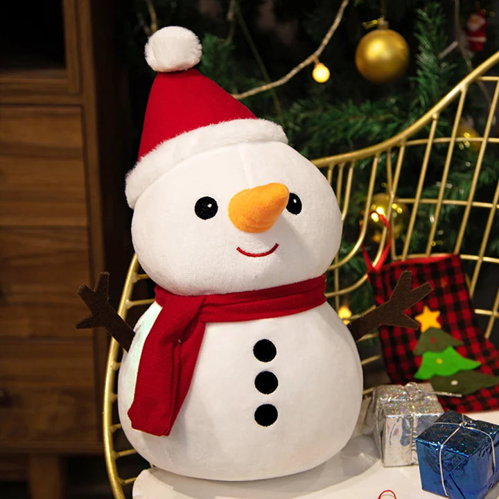 Cute Santa Claus Plush Toy and Snowman Plush Toy for kids