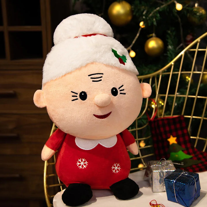 Cute Santa Claus Plush Toy and Snowman Plush Toy for kids