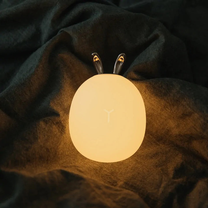 Cute Silicone Night Light with adjustable brightness for kids