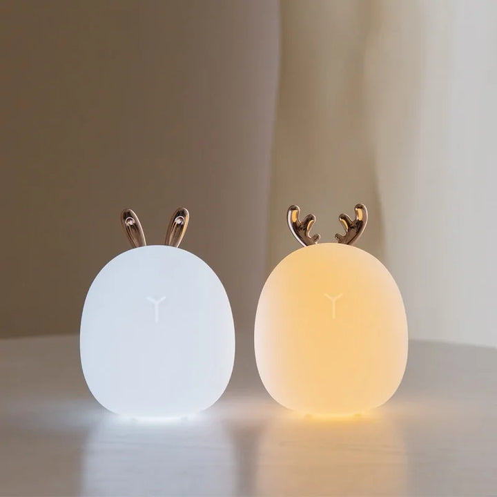 Cute Silicone Night Light with adjustable brightness for kids