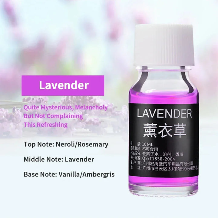 Essential Oils for Diffuser in elegant glass bottle