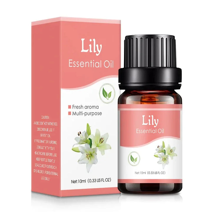 Essential Oils for Diffuser in elegant glass bottle