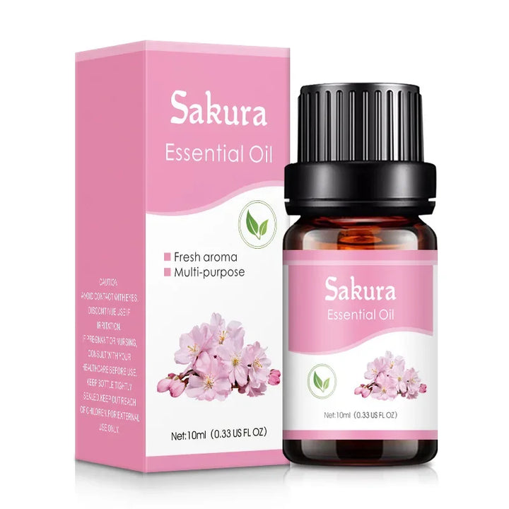 Essential Oils for Diffuser in elegant glass bottle