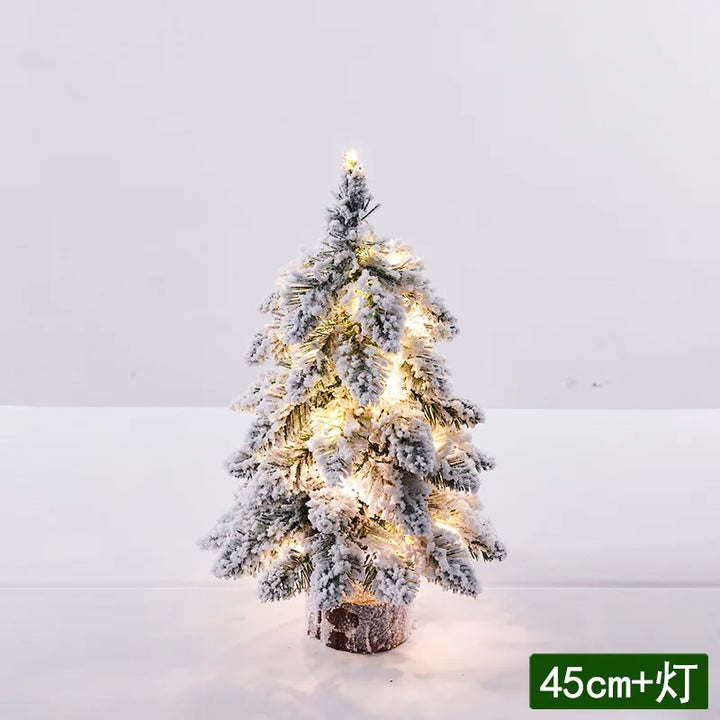 Snowy Christmas Tree with flocked branches for holiday décor