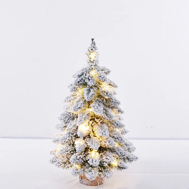 Snowy Christmas Tree with flocked branches for holiday décor