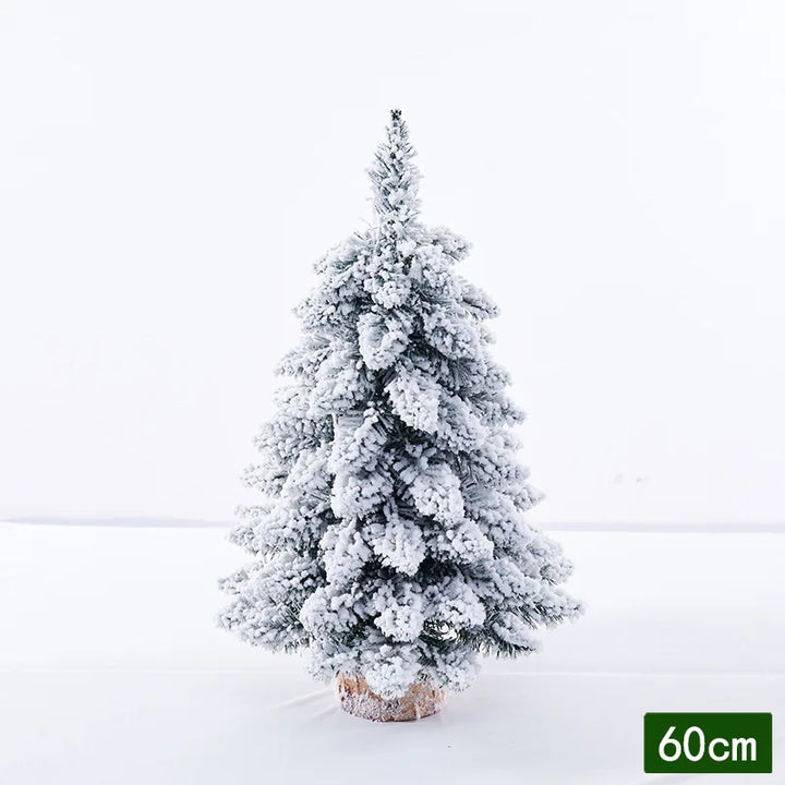 Snowy Christmas Tree with flocked branches for holiday décor