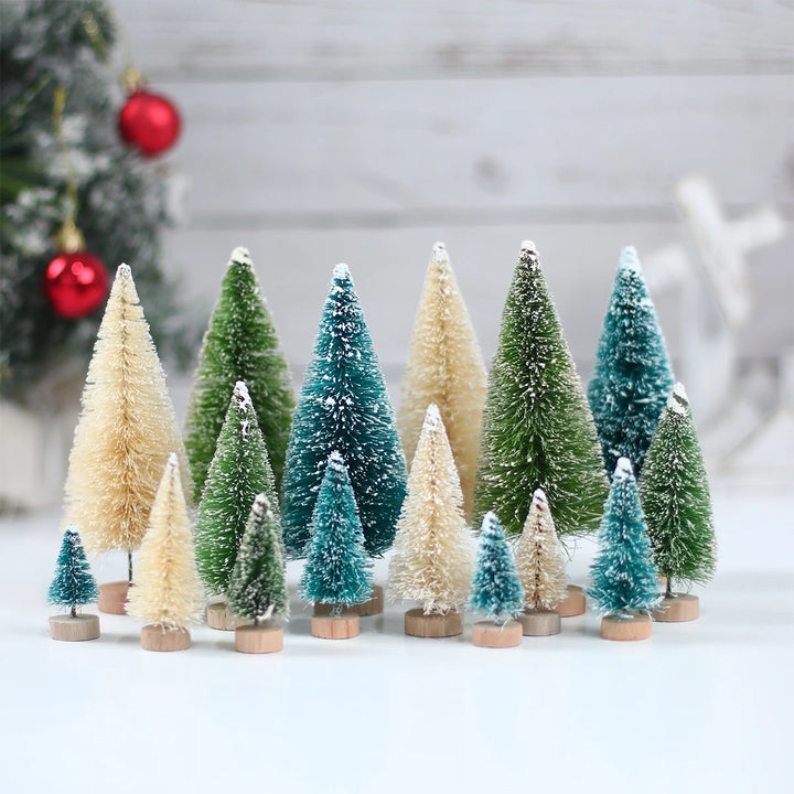 Mini Wooden Christmas Tree with rustic design for festive decor