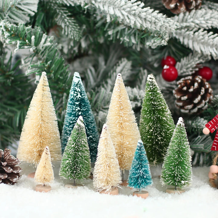 Mini Wooden Christmas Tree with rustic design for festive decor