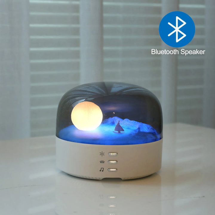 Moon LED Night Light with Bluetooth speaker functionality
