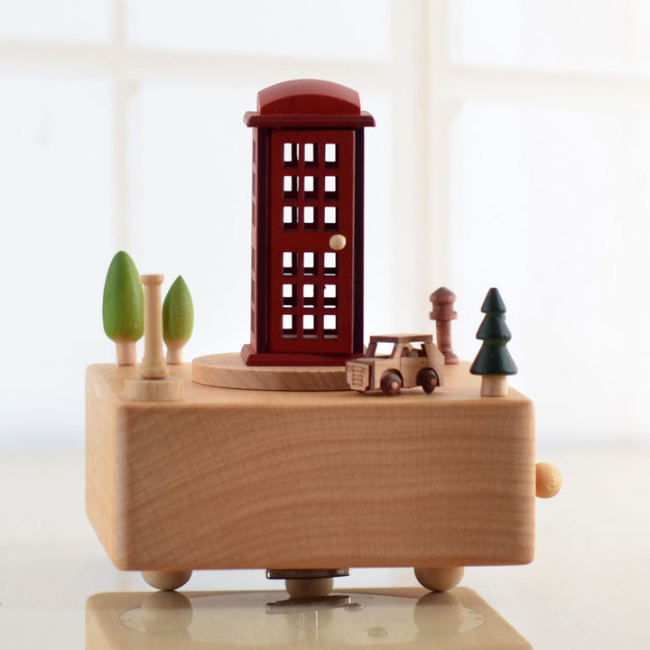 Lavender shop Nostalgic Touch of London Music Box
London-themed wooden music box
Vintage London music box
Handcrafted London music box