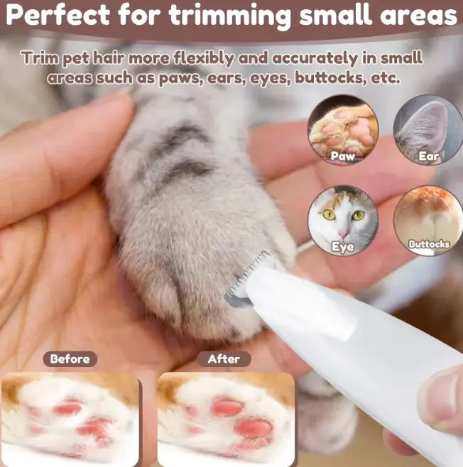Lavender shop Pets Paw Trimmer w/LED Light White
Paw hair trimmer with LED
Portable LED pet paw trimmer
Precision paw trimmer with LED