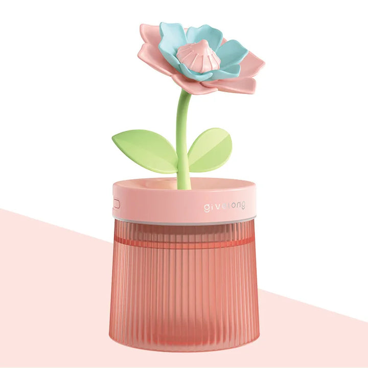 Ultrasonic Air Humidifier in floral design with night light