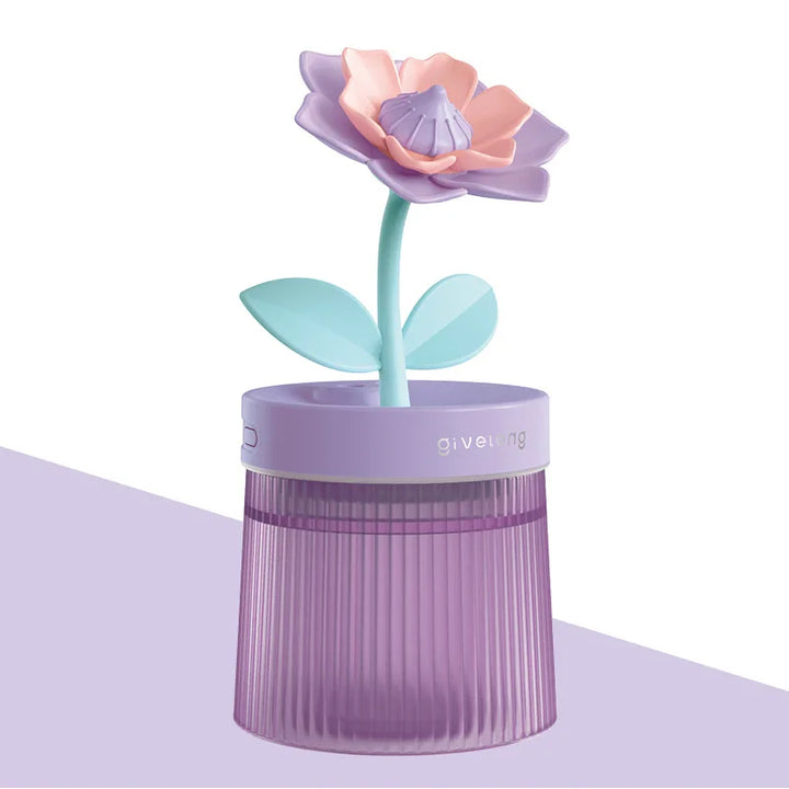 Ultrasonic Air Humidifier in floral design with night light