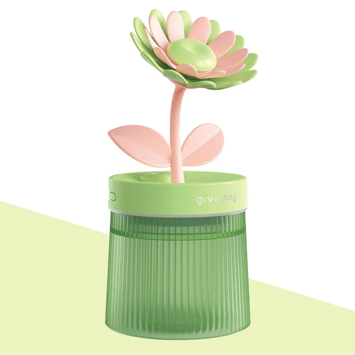 Ultrasonic Air Humidifier in floral design with night light