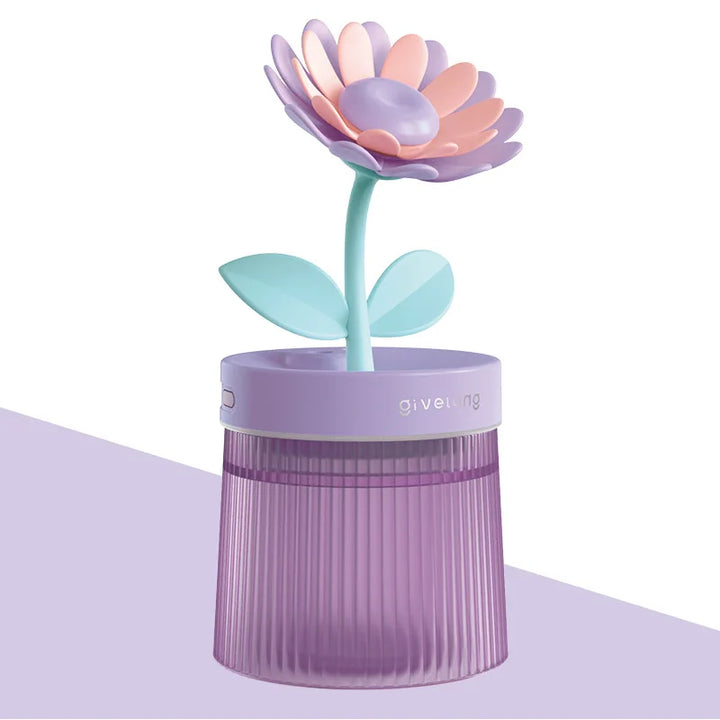 Ultrasonic Air Humidifier in floral design with night light