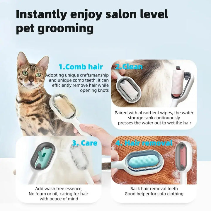 Lavender shop PurrfectGroom Comb & Clean System 
Dog grooming comb and cleaning system
All-in-one grooming comb
Pet grooming system for cats