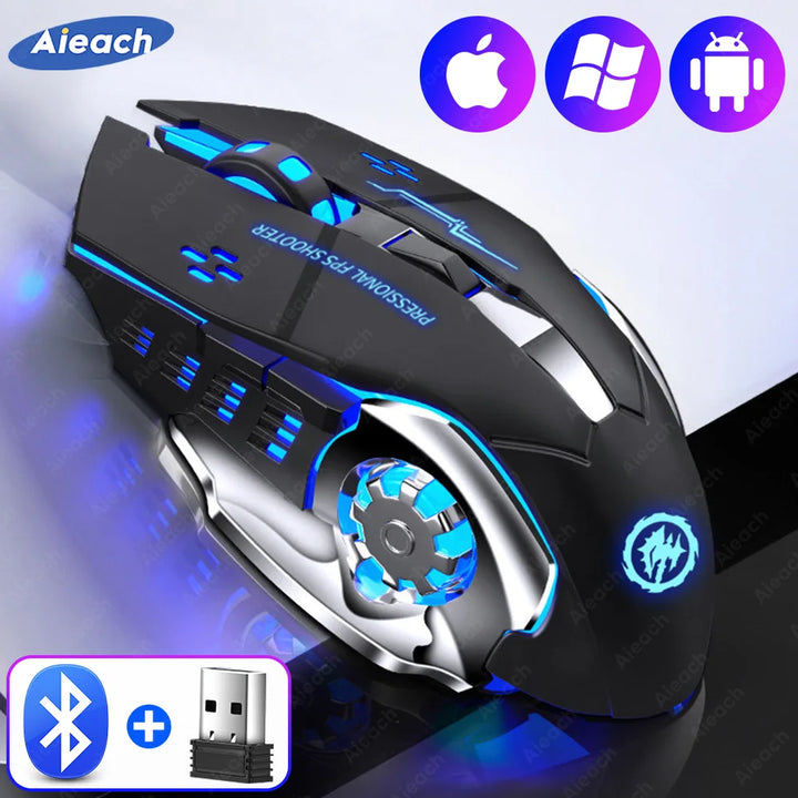 Lavender shop Rechargeable Bluetooth Gaming Mouse
Wireless gaming mouse with Bluetooth
Bluetooth gaming mouse with rechargeable battery
High-performance Bluetooth gaming mouse