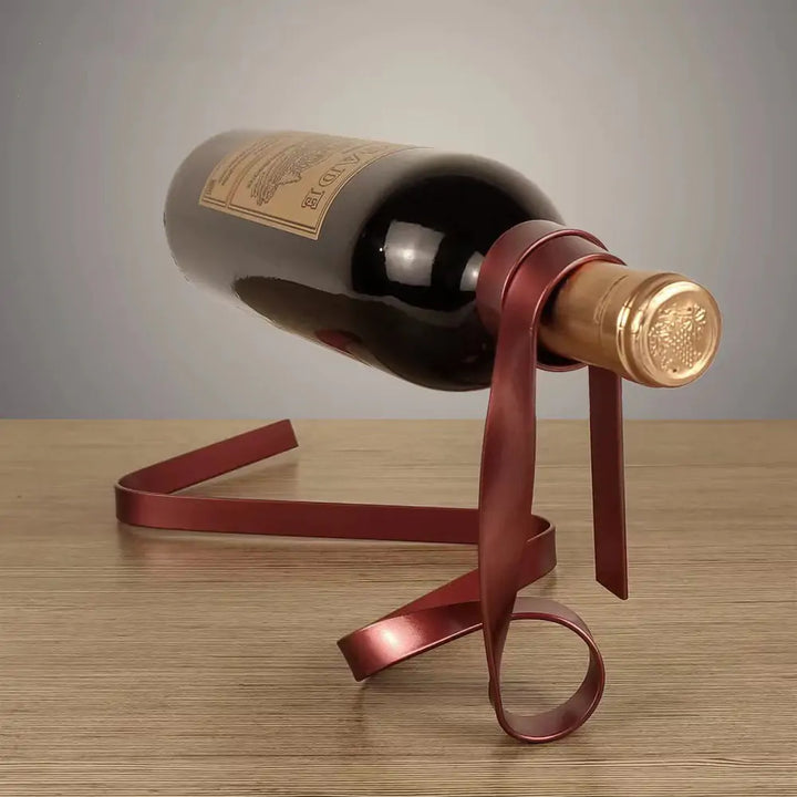 Lavender shop Ribbon Suspension Wine Rack Red
Ribbon-style wine rack
Floating wine rack with ribbon design
Ribbon wine bottle display